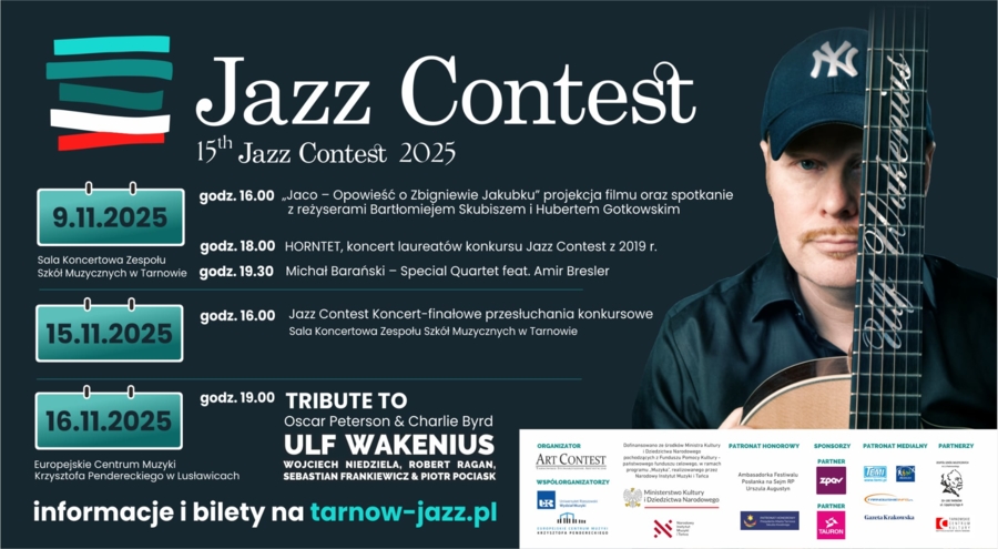 Plakat Festiwalu 15th Jazz Contest 2025